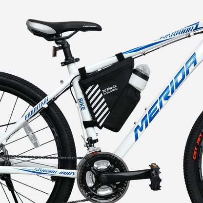 Sacoche multifonction en toile imperméable pour cadre de vélo