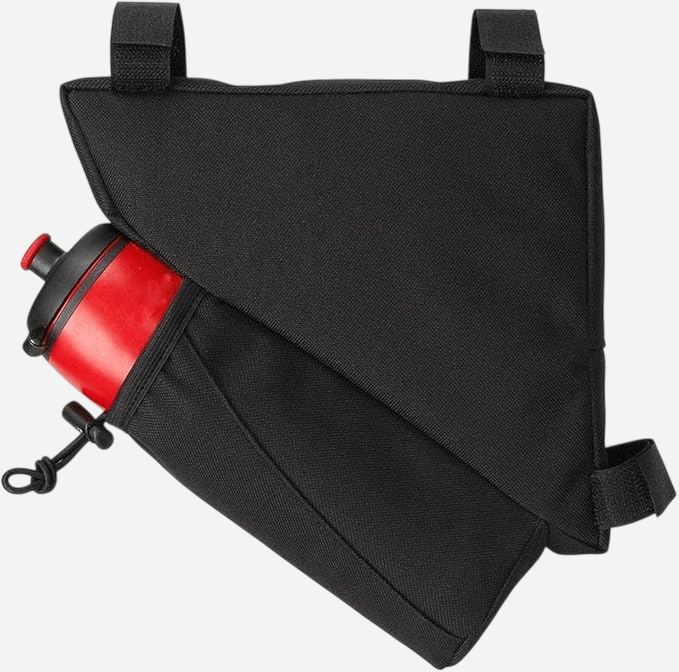 Sacoche multifonction en toile imperméable pour cadre de vélo