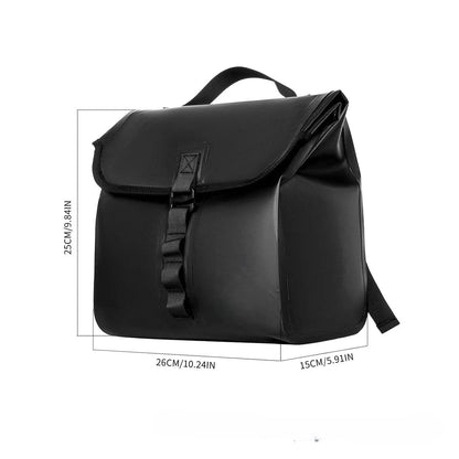 Sacoche de Vélo Étanche, compatible tous vélo, guidon ou porte-bagages |Extensible 5 - 10L