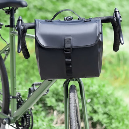 Sacoche de Vélo Étanche, compatible tous vélo, guidon ou porte-bagages |Extensible 5 - 10L