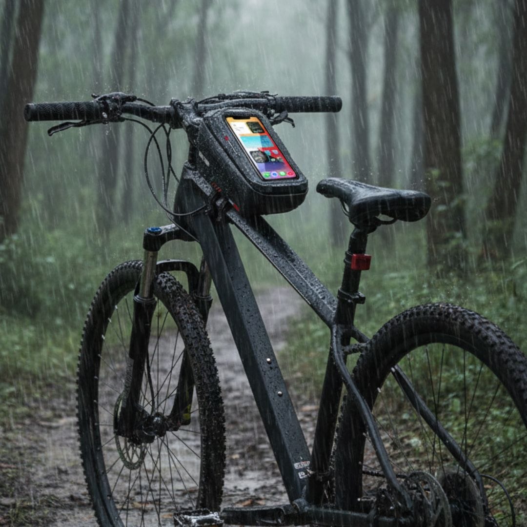 Sacoche de vélo étanche pour smartphone | Route et Bikepacking
