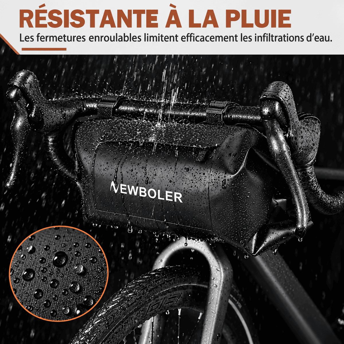 Sacoche vélo guidon avant 7L étanche