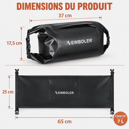 Sacoche vélo guidon avant 7L étanche