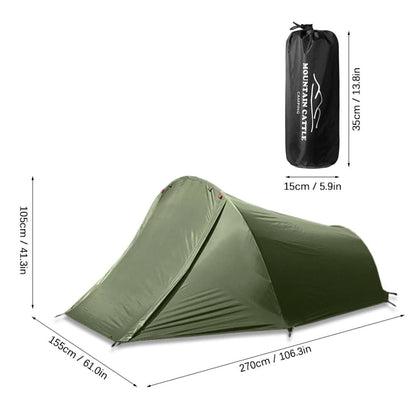 Tente Bivouac, Trekking & Bikepacking 1 place Spacieuse | 3 saisons 1,6kg