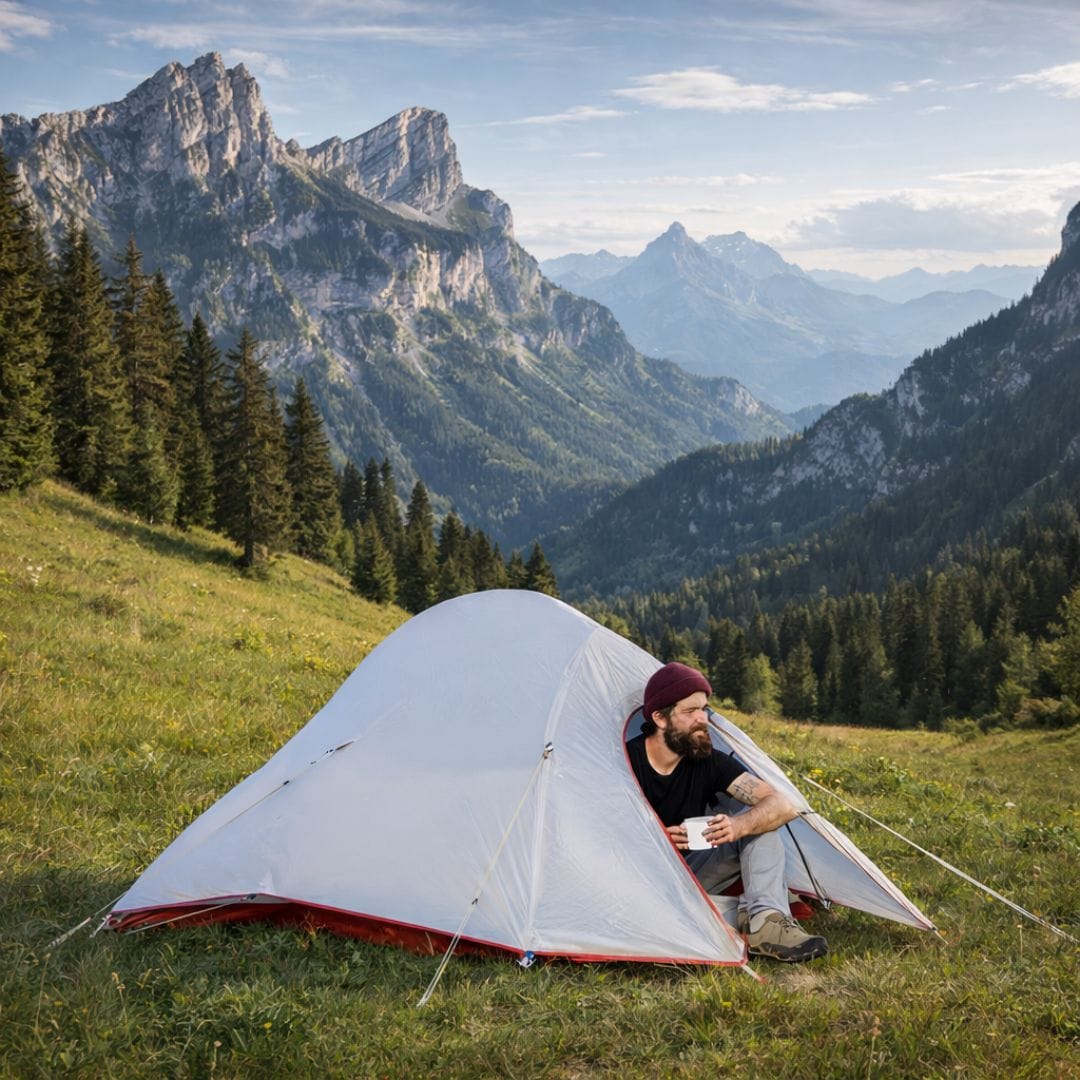 Tente Bikepacking 1 personne, Bivouac, Trekking Ultra-Légère | 1,3kg