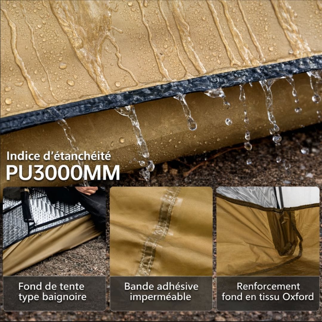 Tente Bivouac 2 personnes, bikepacking & trekking | Spacieuse 2,16kg
