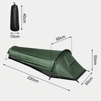 Tente vélo Bikepacking, Bivouac, Trekking de 1 place Ultra légère | 690g