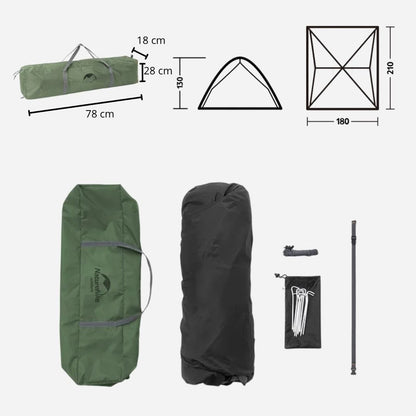 Tente de camping & bivouac automatique 3 places | Etanche 3,6kg