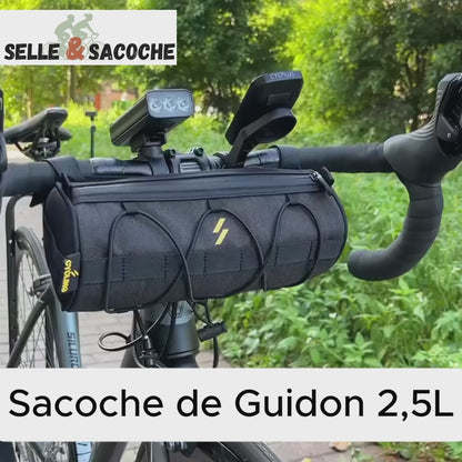 Sacoche de guidon VTT, Gravel, Velo de Route | 2,5L