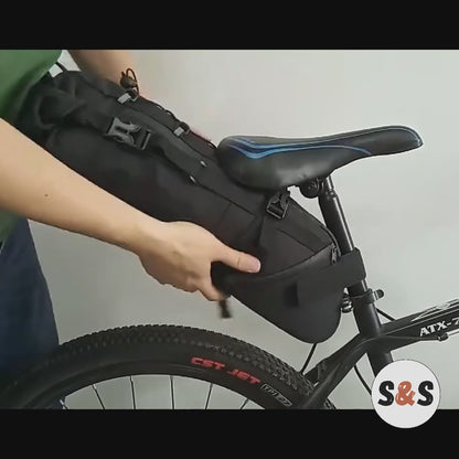 Sacoche vélo étanche randonnée 10L | Sacoche de Selle Bikepacking