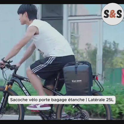 Sacoche vélo porte bagage étanche | Latérale 25L