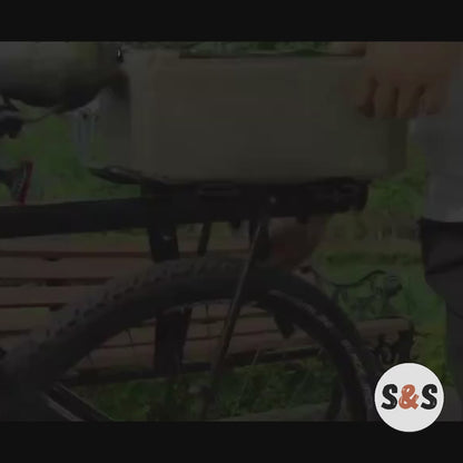 Sacoche vélo étanche sur porte-bagages arrière | Gravel VTT, 13L