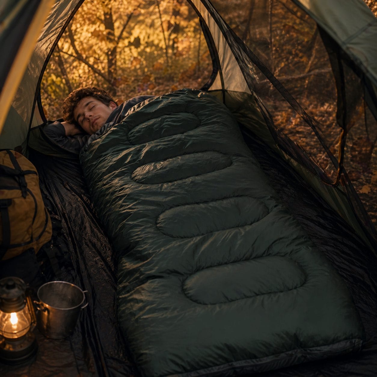 Sac de Couchage Camping 15°C | Trekking & Bivouac 3 saisons