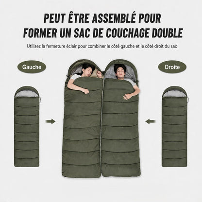Sac de Couchage 0 degré Trekking compact & léger | Grand Froid