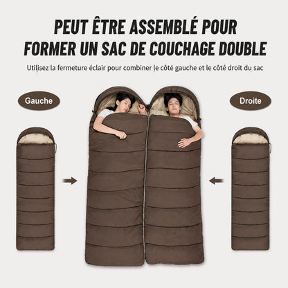 Sac de Couchage Grand froid extrême Bivouac & Trekking en montagne | -3°C