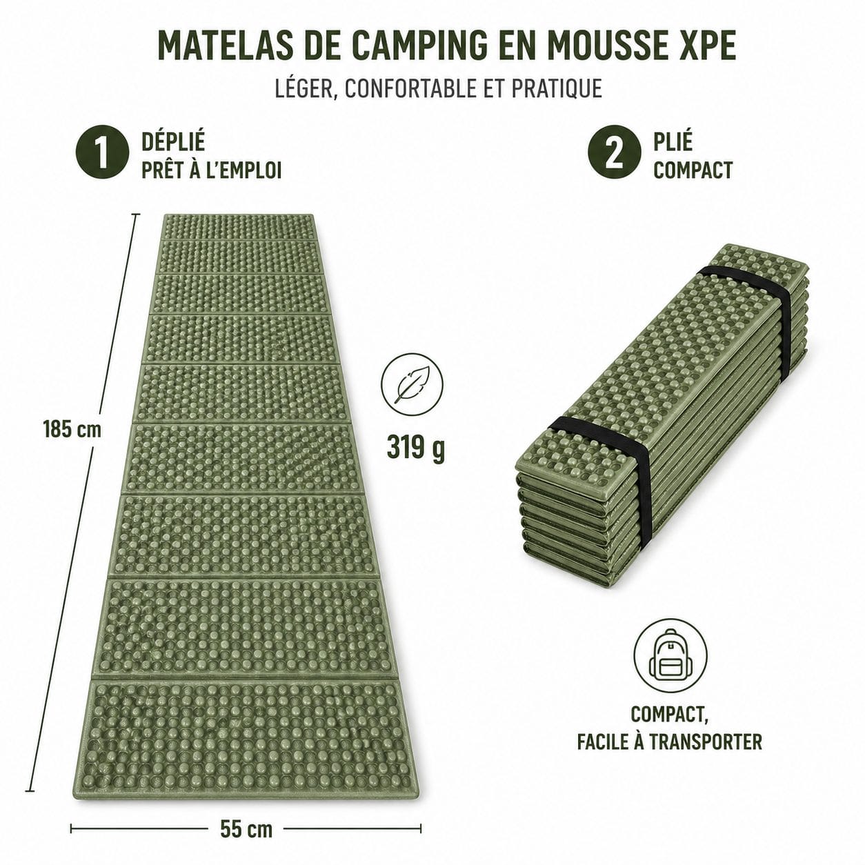 Tapis de sol Camping pour tente Bivouac & Trekking | Ultraléger