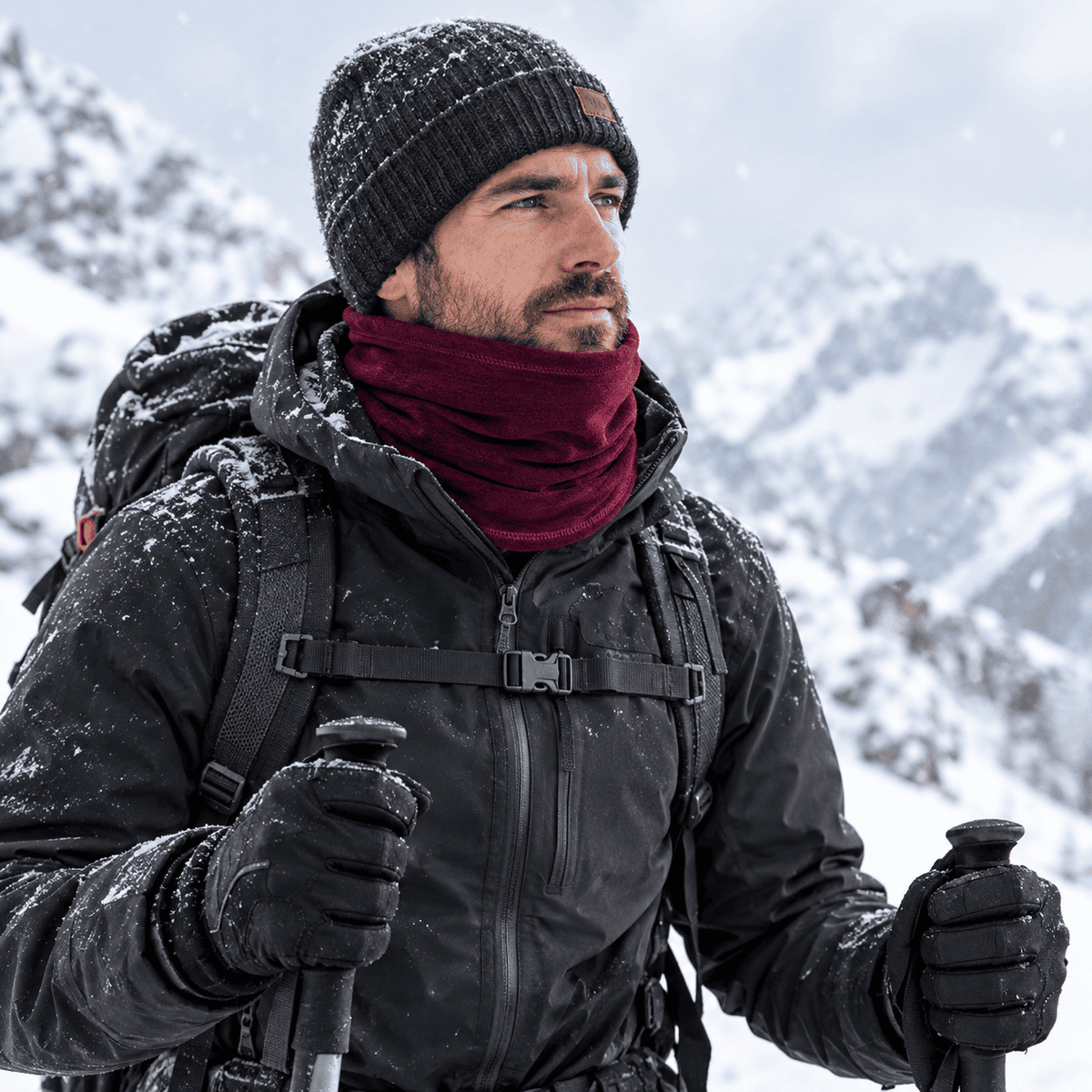 Tour de cou thermique hiver | cache-cou et visage pour vélo et randonnée